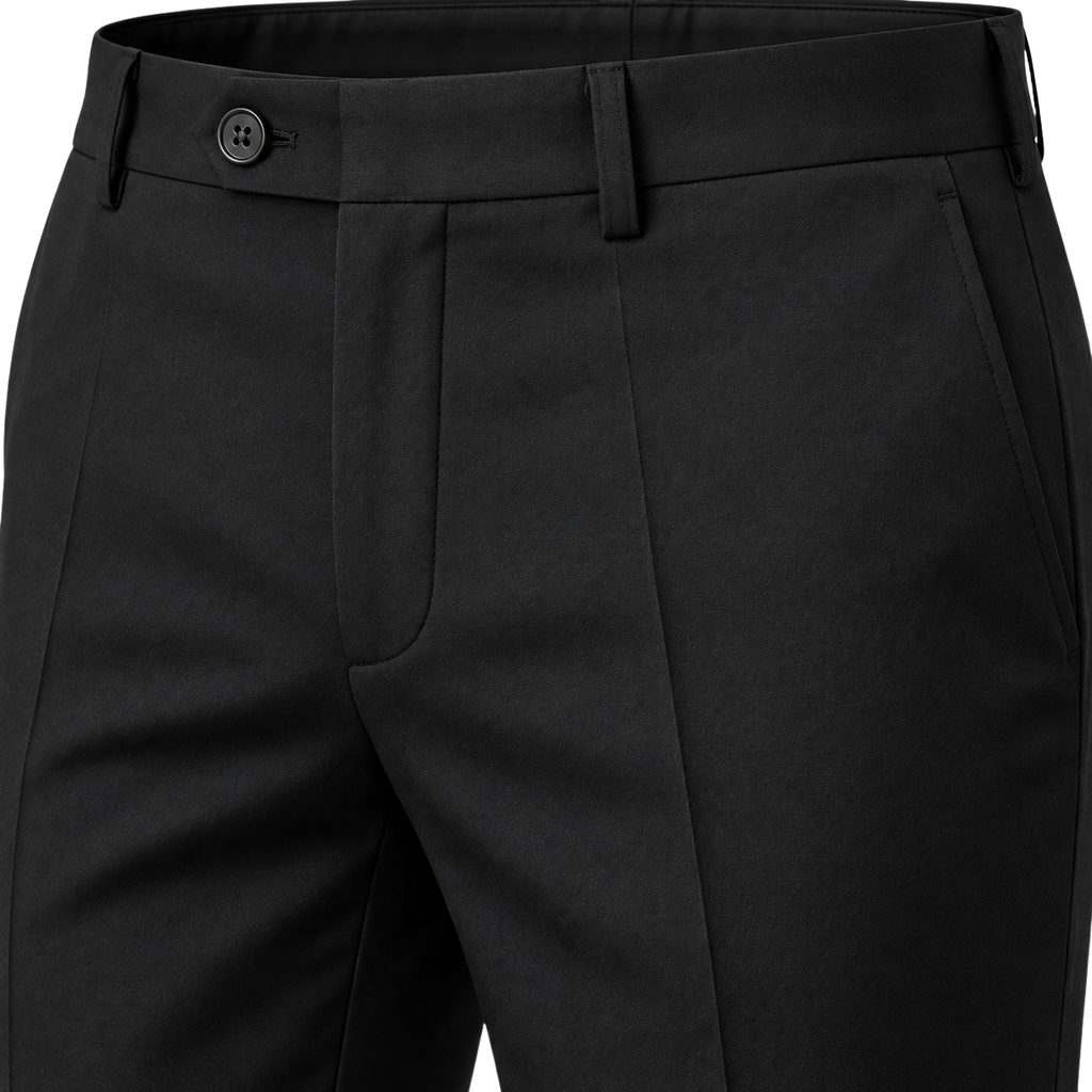 Black Tailored Formal Trousers | Klonnor Mounther