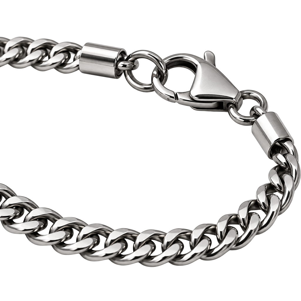 Slim Stainless Steel Curb Chain Bracelet | Klonnor Mounther
