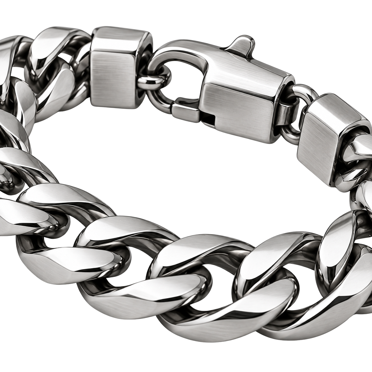Medium Stainless Steel Cuban Chain Bracelet | Klonnor Mounther
