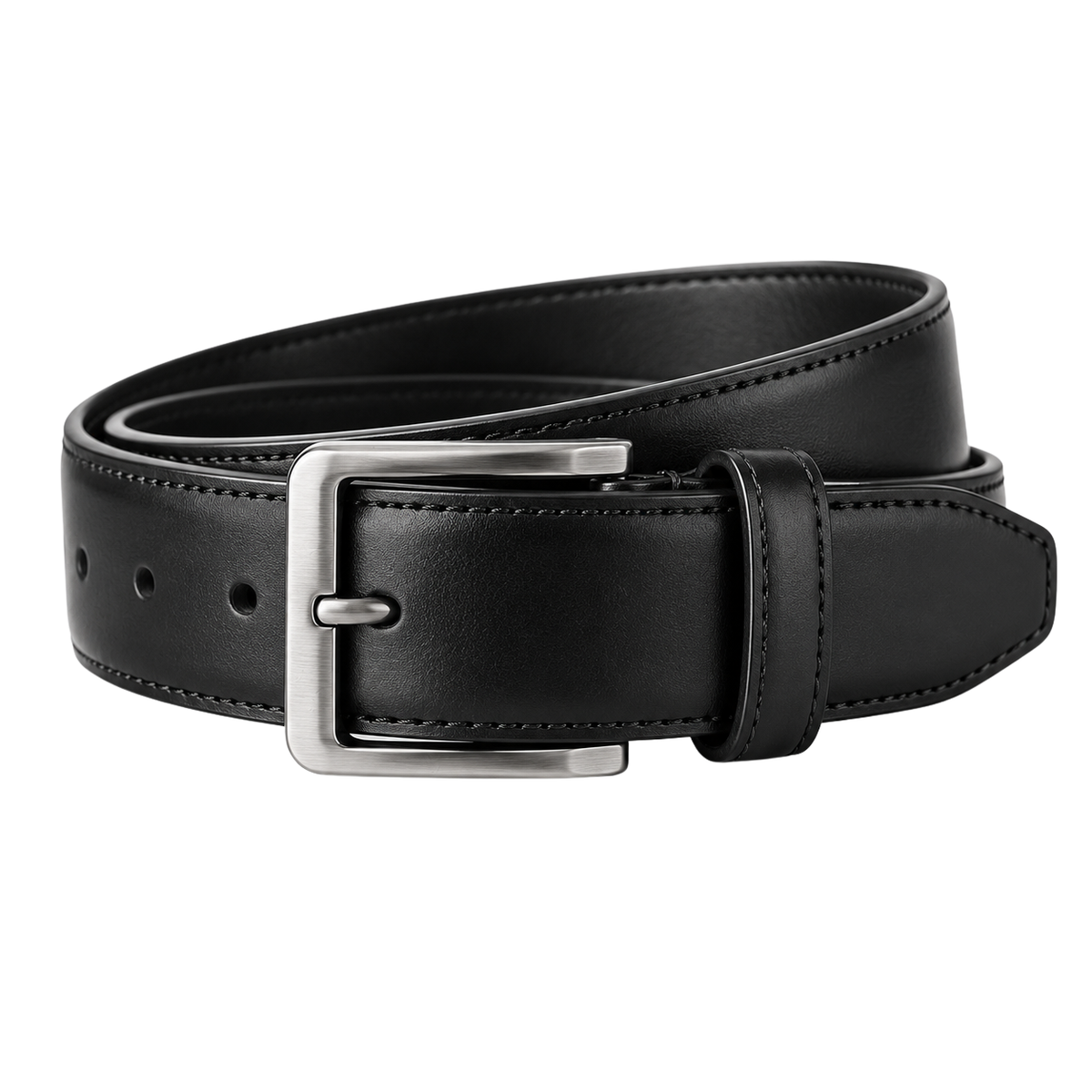 Black Full-Grain Leather Belt | Klonnor Mounther