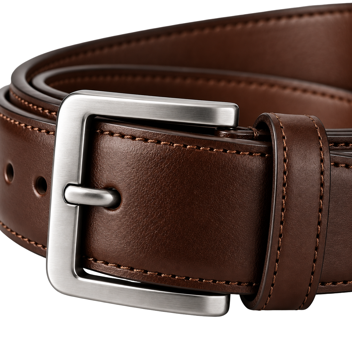 Brown Full-Grain Leather Belt | Klonnor Mounther