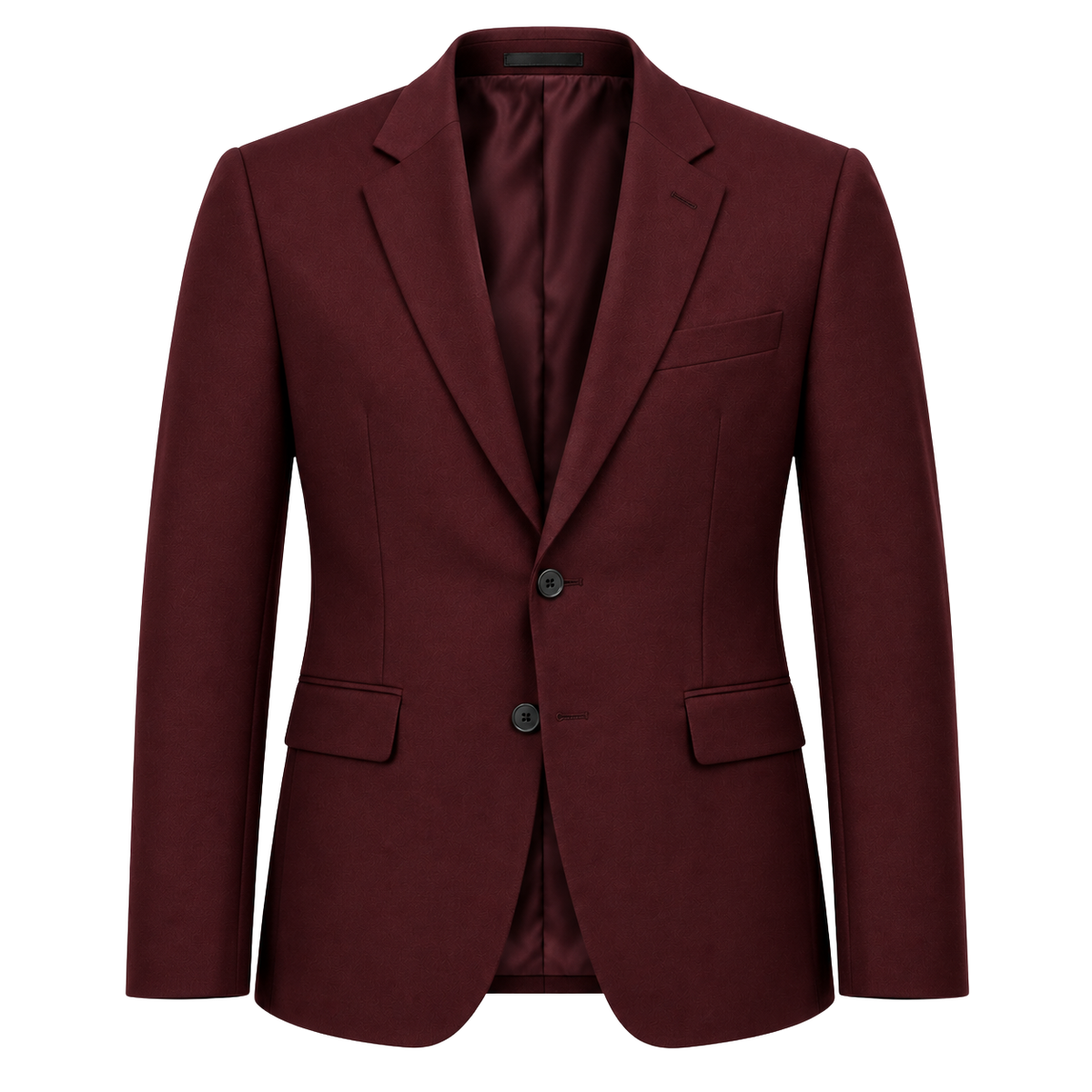 Burgundy Tailored Wool Blazer | Klonnor Mounther