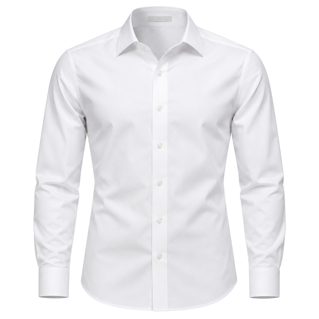 Premium White Tailored Cotton Shirt | Klonnor Mounther